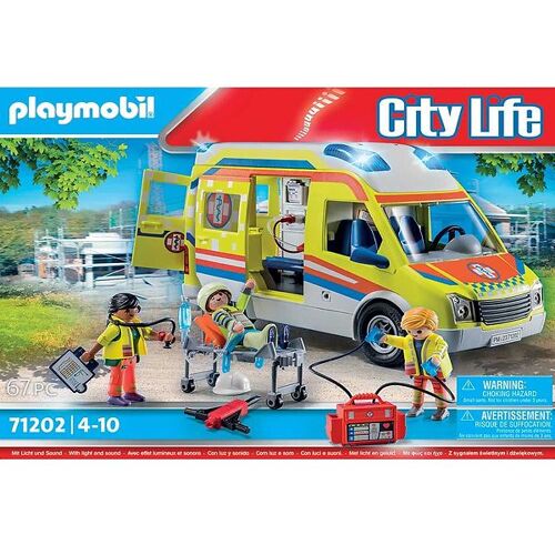 City Life - Ambulance - 71202 - 67 Teile - Playmobil - One Size - Spielzeug