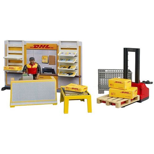 Bruder Spielset - bworld - DHL Paket Shop - 62251 - One Size - Bruder Spielzeug