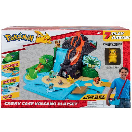 Pokémon Spielset - Carry ´N Go Vulkan - Pikachu - Pokémon - One Size - Motorikspielzeug