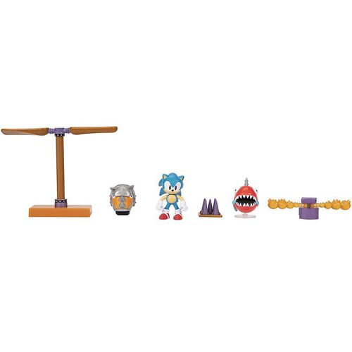 Sonic Spielset - Diorama-Set - Flying Battery Zone - 6 Teile - Sonic - One Size - Spielzeug