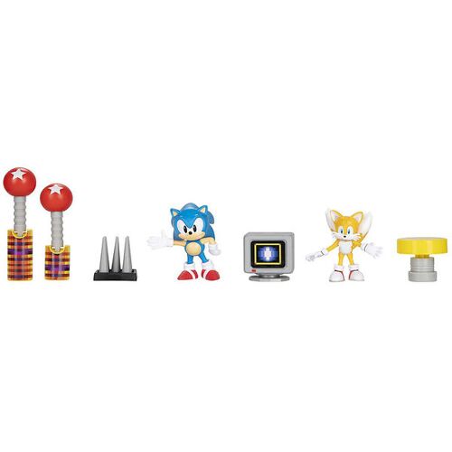 Sonic Spielset - Diorama-Set - Figur - 7 Teile - Sonic - One Size - Spielzeug