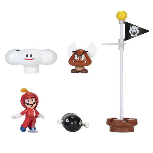 Mario Spielset - Diorama-Set - Cloud - 5 Teile - One Size - Super Mario Spielzeug
