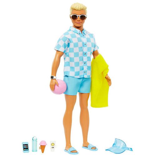 Barbie Puppe - 30 cm - Strandtag - Ken - Barbie - One Size - Spielzeug