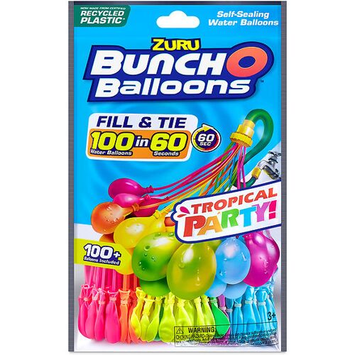 Bunch O Balloons Wasserspielzeug - 100+ Wasserballons - Tropical - Bunch O Balloons - One Size - Spielzeug