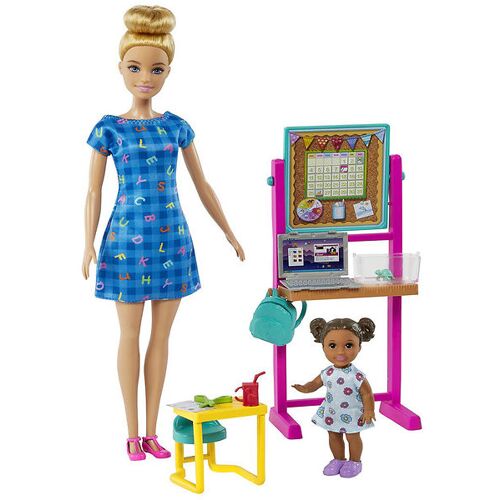 Barbie Puppenset - 30 cm - Karriere - Lehrer - One Size - Barbie Puppen