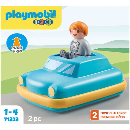 1.2.3. - Push & Go Auto - 2 Teile - 71323 - Playmobil - One Size - Spielzeug