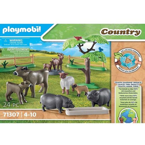 Country - Bauernhoftiere - 71307 - 24 Teile - Playmobil - One Size - Spielzeug