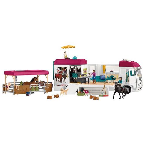 Schleich Horse Club - 68x60x28 cm - Pferdetransporter 42619 - Schleich - One Size - Spielzeug