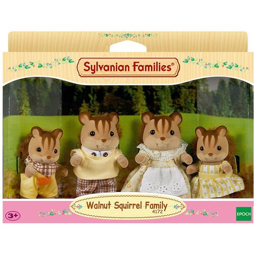 Sylvanian Families - Walnuss-Eichhörnchenfamilie - 4172 - Sylvanian Families - One Size - Spielzeugfiguren