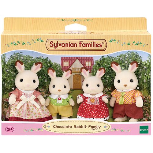 Sylvanian Families - Chocolate Rabbit Familie - 5655 - One Size - Sylvanian Families Spielzeugfiguren