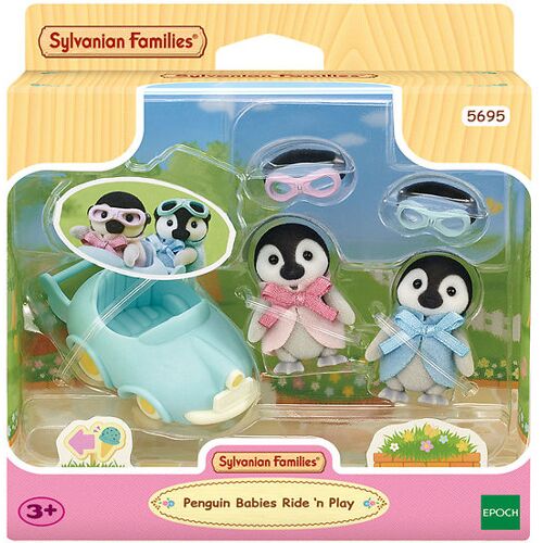 Sylvanian Families - Pinguinbabys Ride und Play - 5695 - Sylvanian Families - One Size - Spielzeugfiguren