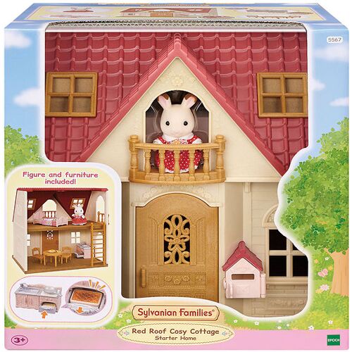 Sylvanian Families - Gemütliches Cottage mit rotem Dach Starter - Sylvanian Families - One Size - Puppenhauser