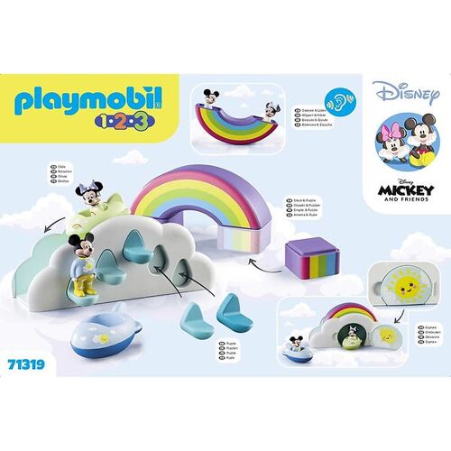 1.2.3 & Disney - Mickey's & Minnie's Sky House - 71319 - One Size - Playmobil Spielzeug