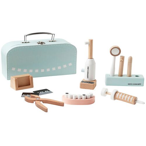 Kids Concept Holzspielzeug - Zahnarzt Set m. Koffer - Holz - Kids Concept - One Size - Spielzeug