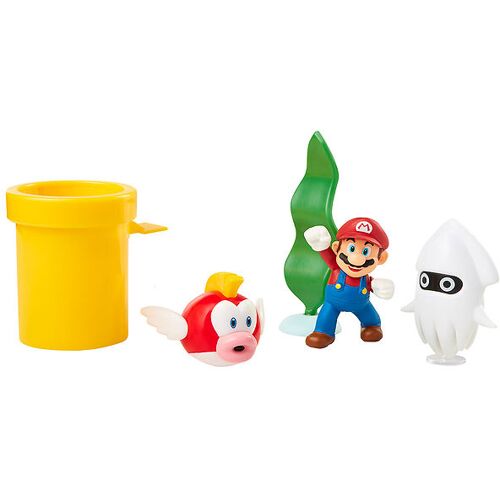 Mario Figuren - Unterwasser-Diorama-Set - Super Mario - One Size - Spielzeugfiguren