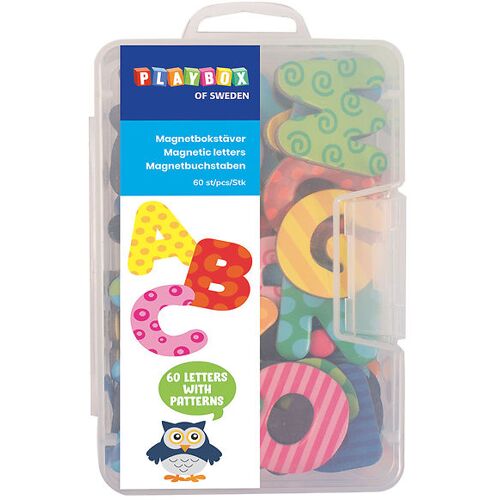 Playbox Magnete - 60 st. - Magnetische Buchstaben - One Size - Playbox Magnetspielzeug