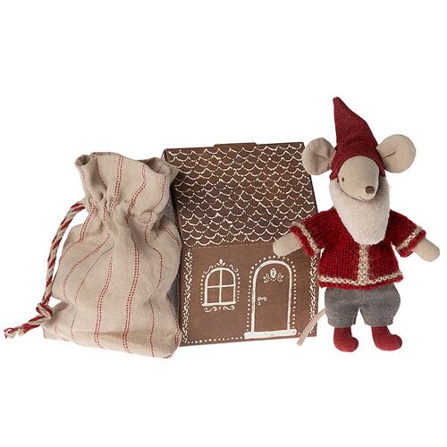 Maileg Maus - Großer Bruder - Weihnachtsmann I Lebkuchenhaus - Maileg - One Size - Puppen