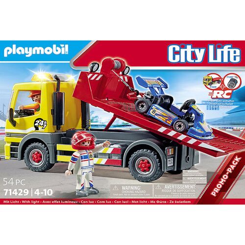 City Life - Abschleppdienst - 71429 - Leicht - 54 Teil - One Size - Playmobil Spielzeug