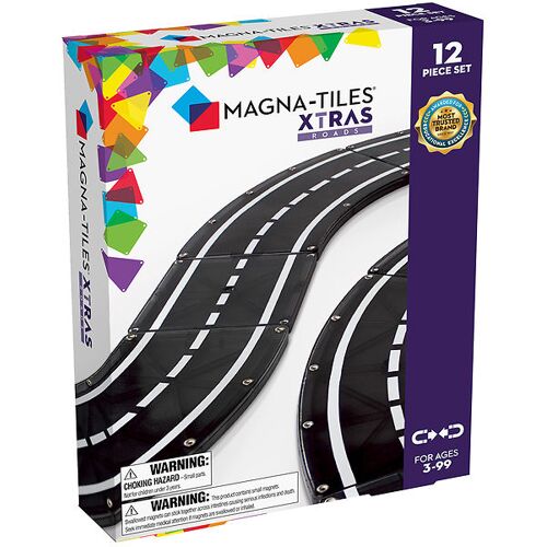 Magna-Tiles Magnetset - XTRAS Roads - 12 Teile - One Size - Magna-Tiles Magnetspielzeug