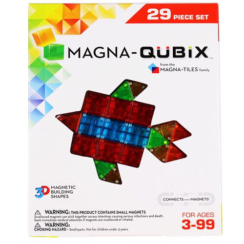 Magna-Tiles - Magna Qubix - 29 Teile - Magna-Tiles - One Size - Magnetspielzeug