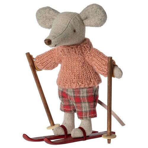 Maileg Maus - Große Schwester m. Ski - One Size - Maileg Puppen