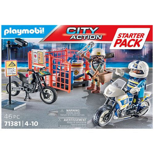 City Action - Starter Pack - Polizei - 71381 - 46 Teil - Playmobil - One Size - Spielzeug