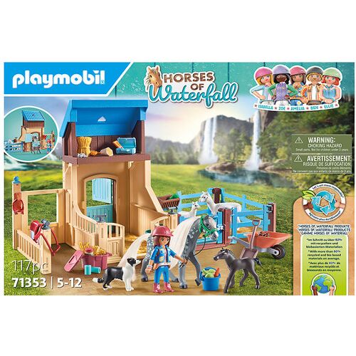 Pferde des Wasserfalls - Amelia & Whisper m. Pferdebox - One Size - Playmobil Spielzeug