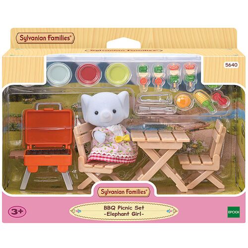 Sylvanian Families - BBQ-Picknick-Set - Elephant Mädchen - 5640 - Sylvanian Families - One Size - Spielzeug