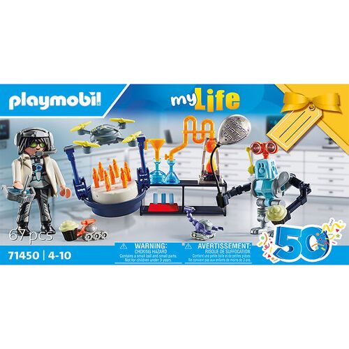 My Life - Wissenschaftler mit Robotern - 71450 - 67 Te - Playmobil - One Size - Spielzeug