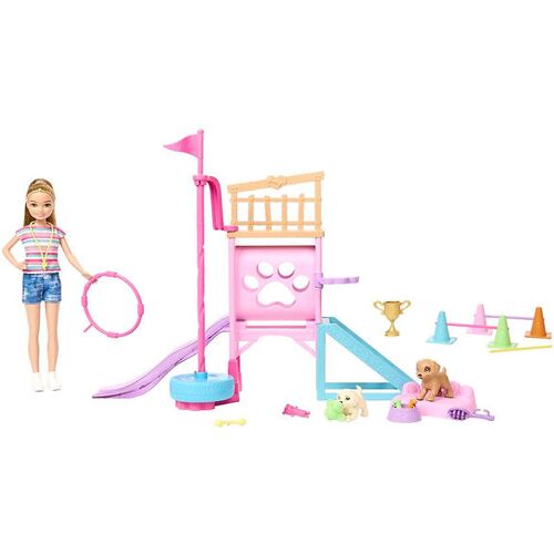 Barbie Puppenset - Stacie und Hundespielplatz - Barbie - One Size - Puppen