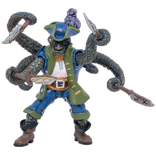 Papo Octopus Piratenmutant - H: 12 cm - One Size - Papo Spielzeugfiguren