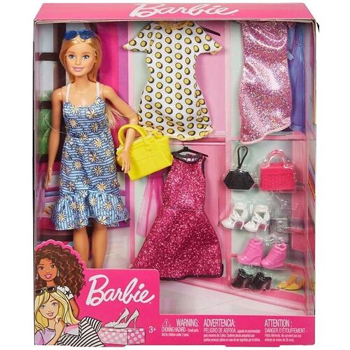 Barbie Puppenset - 30 cm - Barbie Puppe & Party Mode - One Size - Barbie Puppen