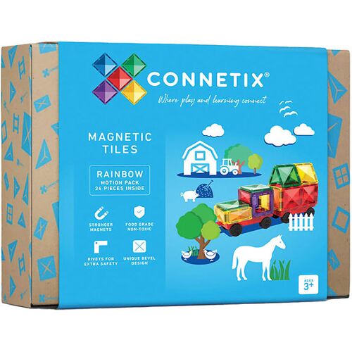 Connetix Magnetset - 24 Teile - Rainbow Motion Pack - Connetix - One Size - Magnetspielzeug