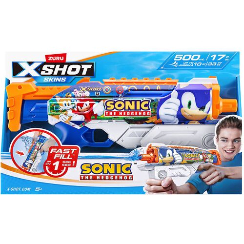 X-Shot Wasserpistole - Hyperload - Sonic - X-SHOT - One Size - Spielzeug