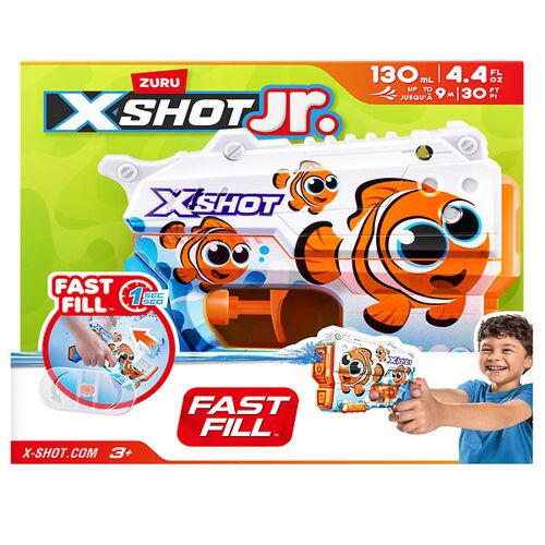 X-Shot Wasserpistole - Junior Schnellfüllung - Clownfisch - X-SHOT - One Size - Spielzeug