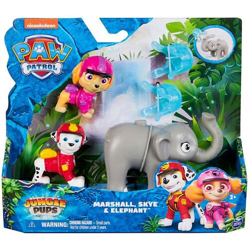 Paw Patrol Spielset - 10 cm - Marshall, Skye & Elephant - Paw Patrol - One Size - Spielzeug