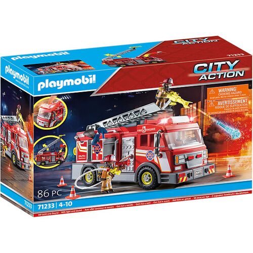 City Action - vier Truck - 71233 - 86 Teile - Playmobil - One Size - Spielzeug