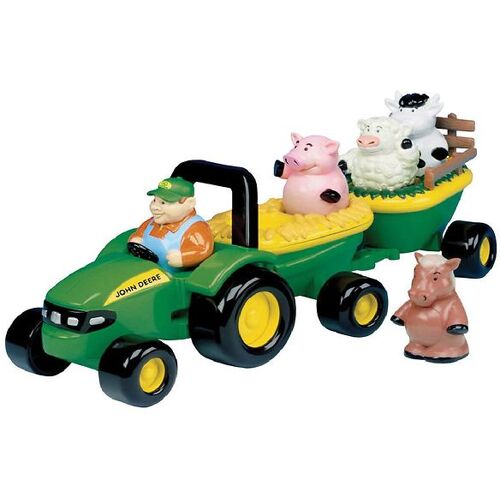 John Deere Baufahrzeug – 36 cm – Traktor m. Tier – One Size – John Deere Auto