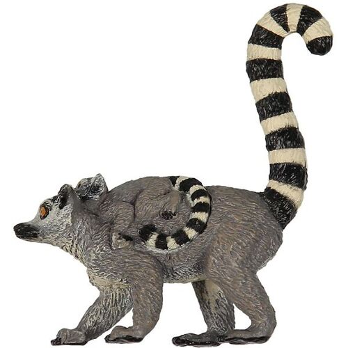 Papo Lemur & Baby - L: 6 cm - One Size - Papo Spielzeugtiere