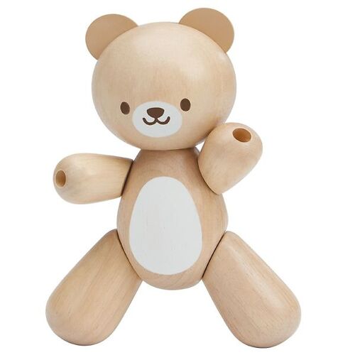 PlanToys Teddybär aus Holz - Natur - PlanToys - One Size - Spielzeug