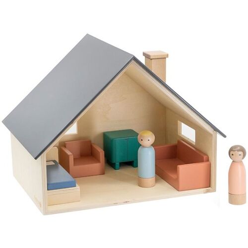 Sebra Puppenhaus - Holz - One Size - Sebra Puppenhauser