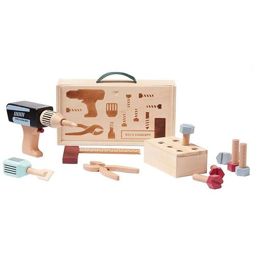 Kids Concept Holzspielzeug - Werkzeugkoffer - Holz - Kids Concept - One Size - Werkzeug