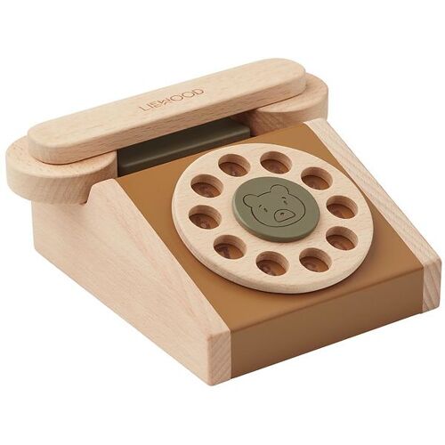 Liewood Holzspielzeug - Selma - Classic Phone - Golden Multi Mix - One Size - Liewood Telefone