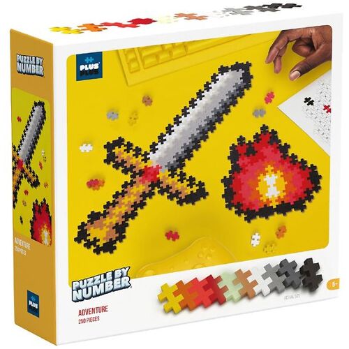 Plus-Plus Puzzle nach Zahlen - 250 st. - Das Abenteuer - One Size - Plus-Plus Klötze