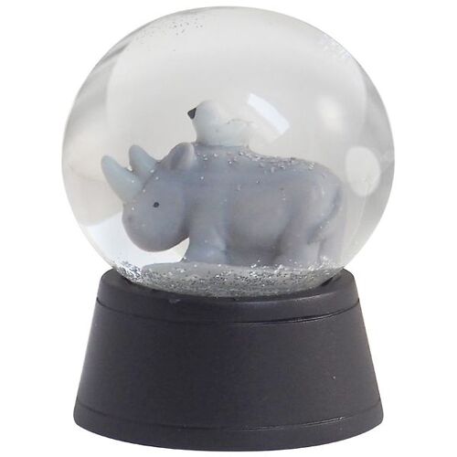 Kids by Friis Mini Schneekugel - Dm: 4 cm - Nashorn - Kids by Friis - One Size - Schneekugel