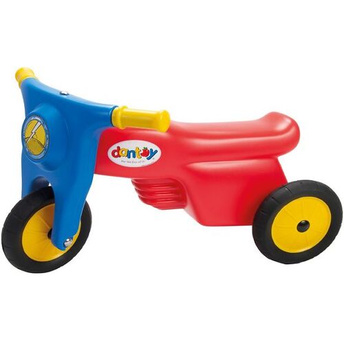 Dantoy Motorrad m. Gummirad - Rot/Blau - Dantoy - One Size - Spielzeug