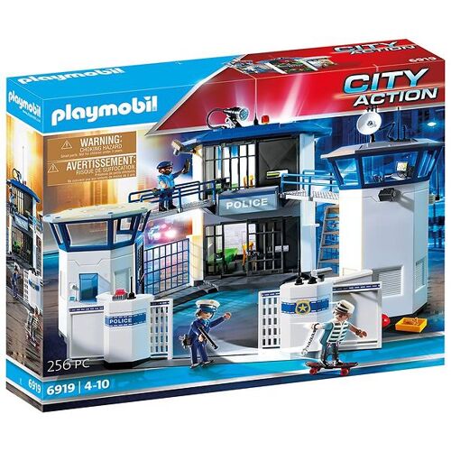 City Action - Polizeiwache mit Gefängnis - 6919 - 256 - Playmobil - One Size - Spielzeug