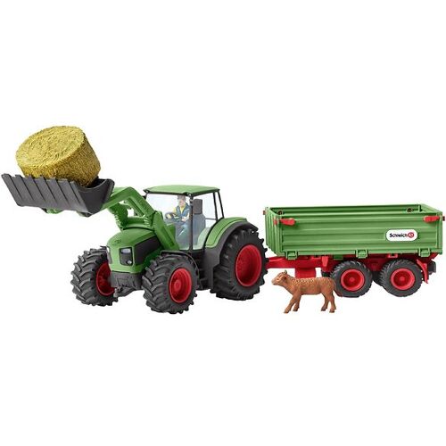 Schleich Farm World - 60 x 15 cm - Traktor m. Anhänger 42379 - Schleich - One Size - Spielzeug