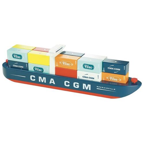 Vilac City - Holz - Containerschiff - One Size - Vilac Spielzeug
