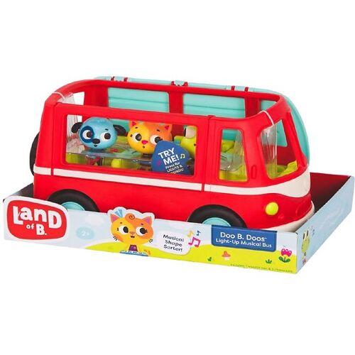 B. toys Musikalischer Bus - 4 Teile m. Ton - One Size - B. toys Motorikspielzeug